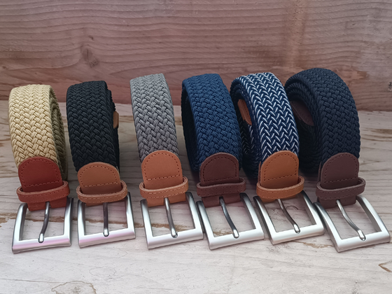 Ceinture tressée pour homme