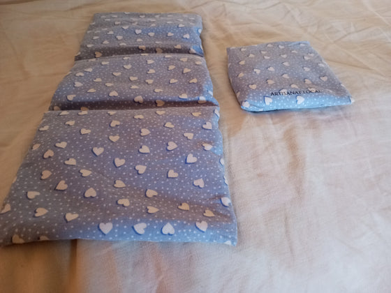 Lot 2 bouillottes seches, un grand modele et 1 petit modele