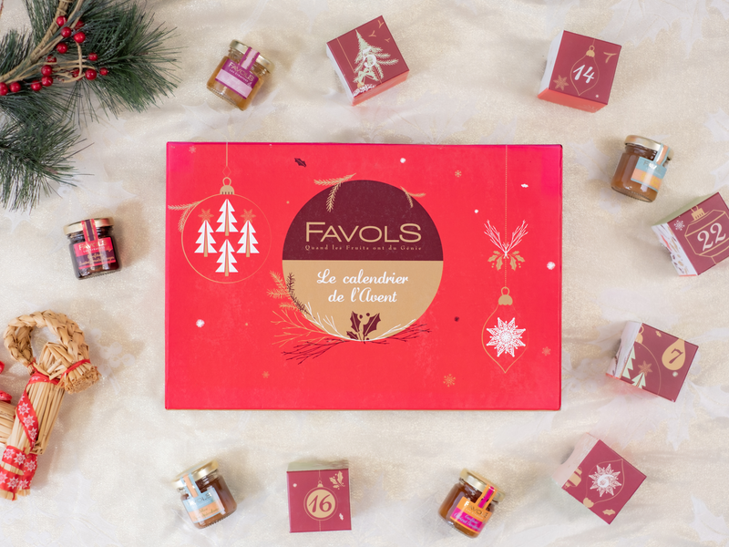 Calendrier de l'Avent Confitures Favols