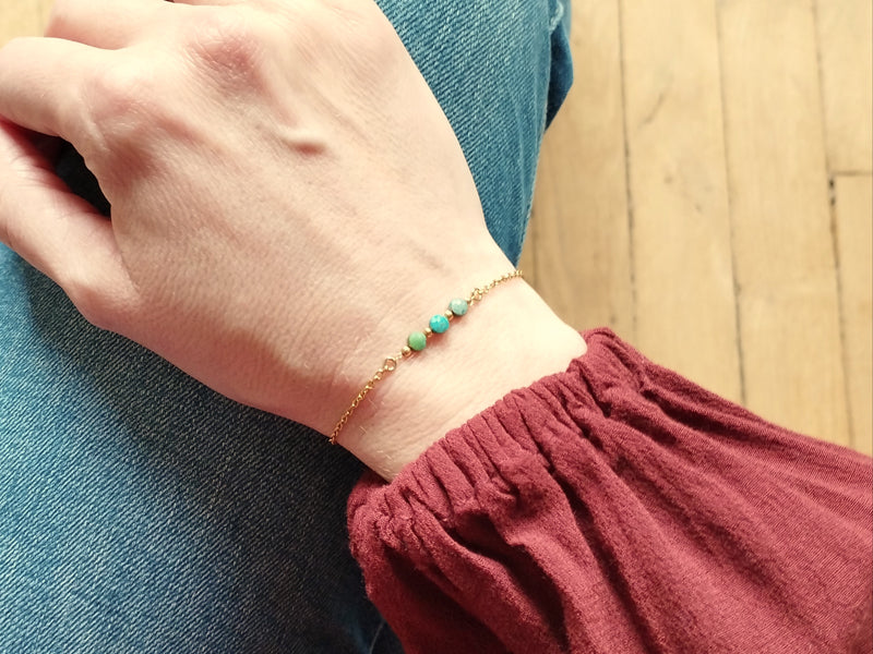 Bracelet Trio doré à l'or fin