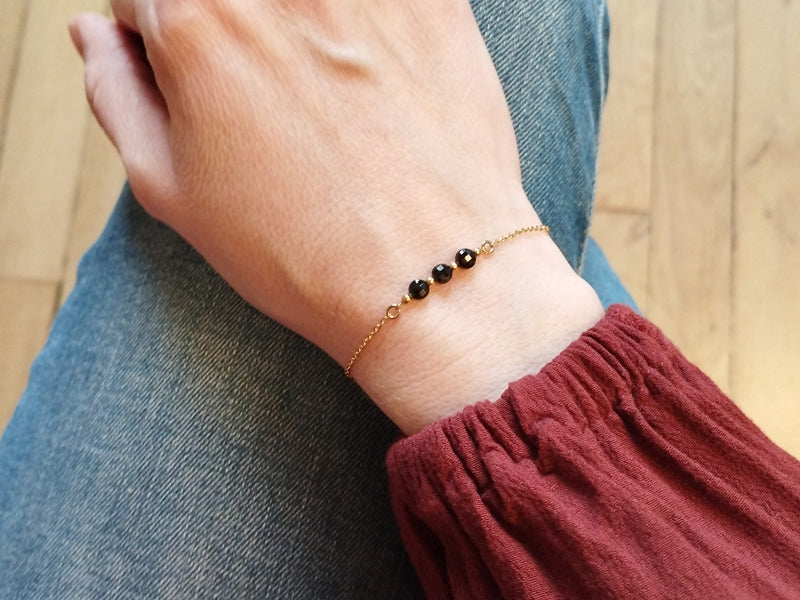 Bracelet Trio doré à l'or fin