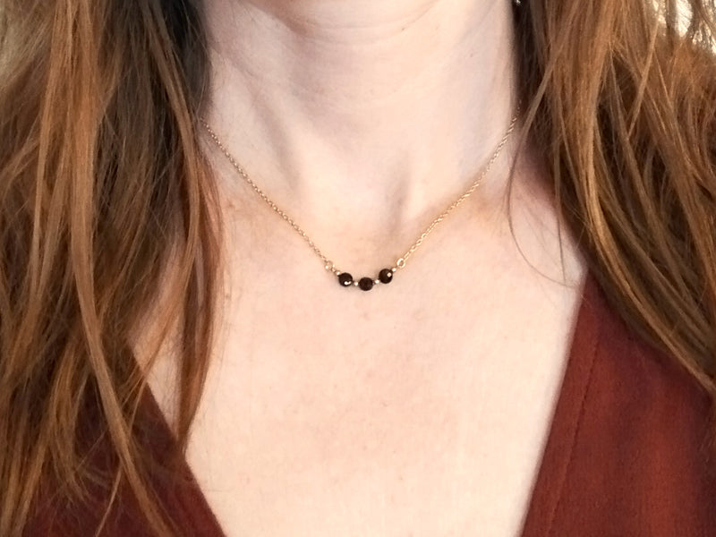 Collier Trio doré à l'or fin
