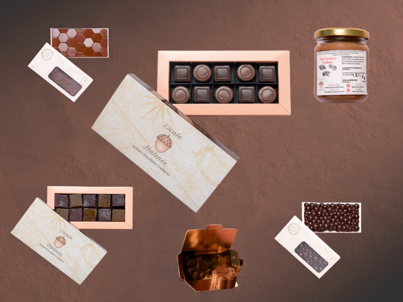 Coffret gourmand d’exception : pralinés, pâtes de fruits et chocolats fins