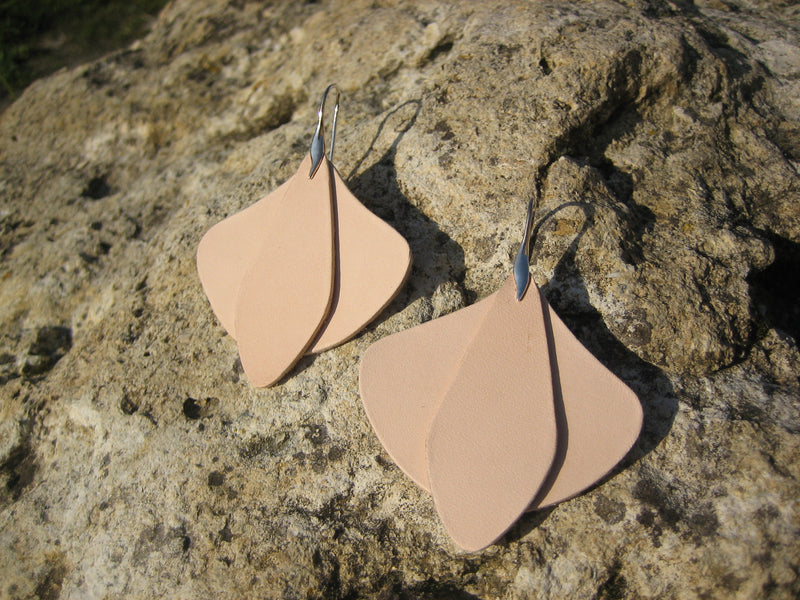 Boucles d'oreilles en cuir