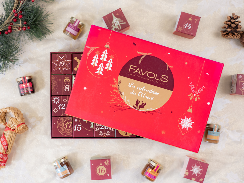 Calendrier de l'Avent Confitures Favols