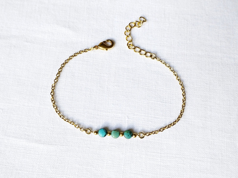 Bracelet Trio doré à l'or fin