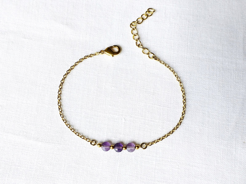 Bracelet Trio doré à l'or fin