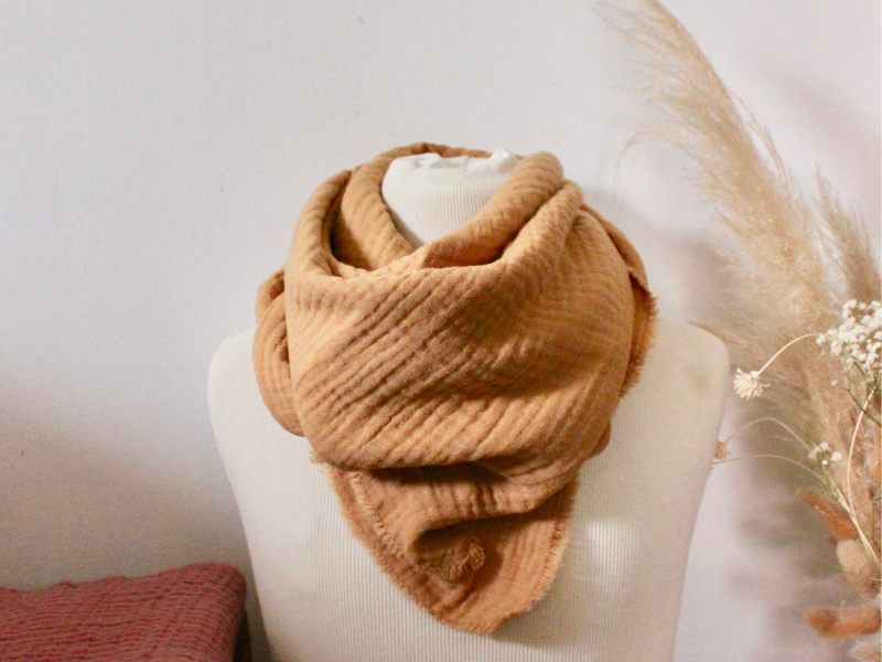 Écharpe enfant en triple gaze de coton