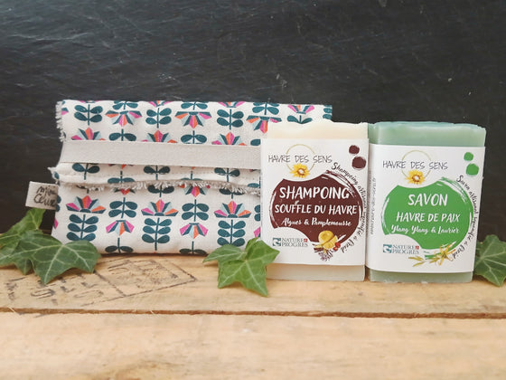 Coffret Savons, Shampoing et Pochette