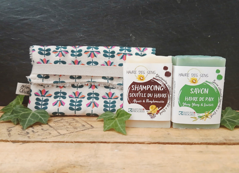 Coffret Savons, Shampoing et Pochette