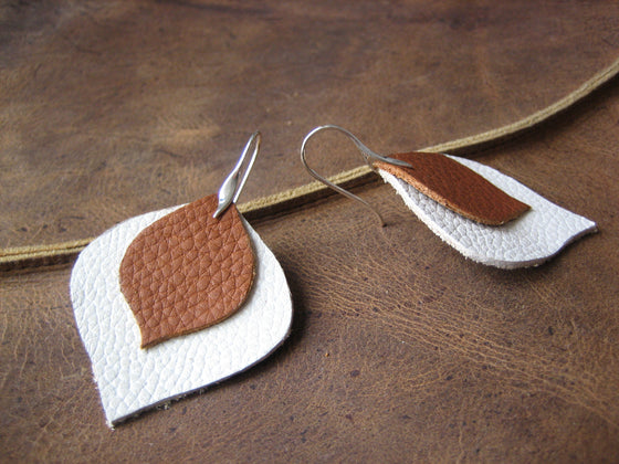 Boucles d'oreilles en cuir