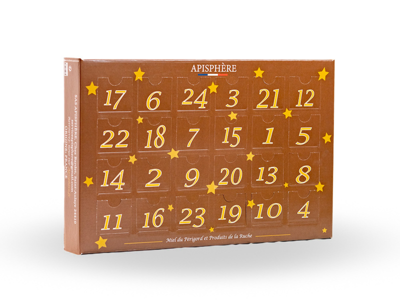 Calendrier de l'Avent miel et produits de la ruche 2025