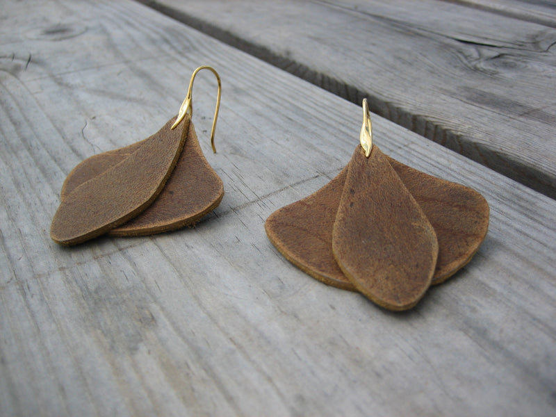 Boucles d'oreilles en cuir