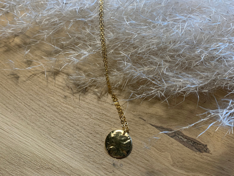 Collier long Satellite doré à l'or fin 24 carats