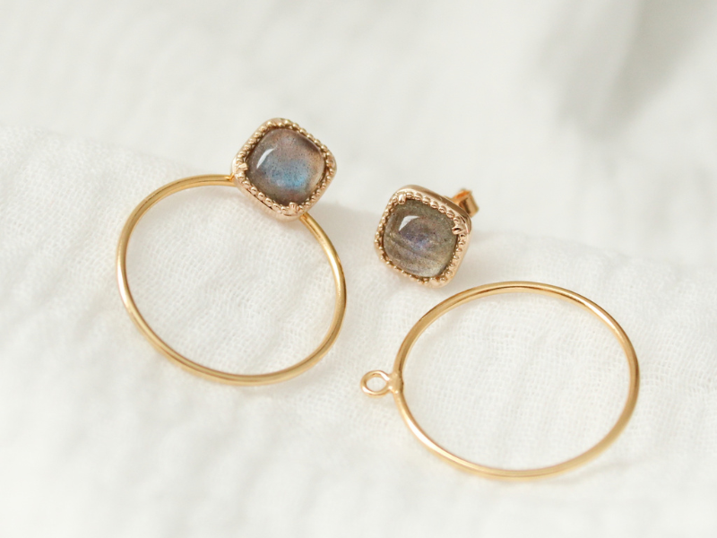 Boucles d'oreilles Labradorite