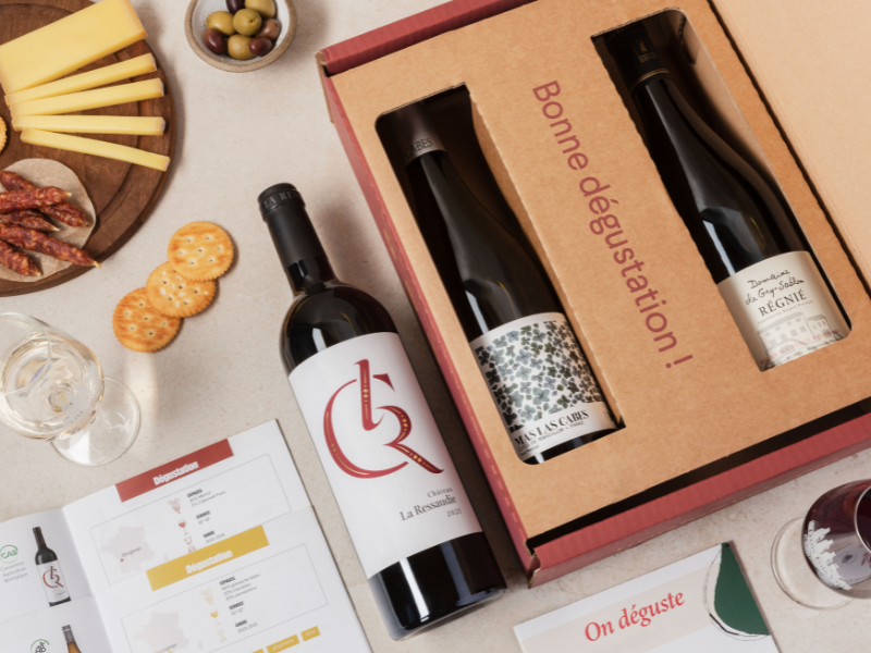 COFFRET SURPRISE 3 VINS ET LIVRET DÉGUSTATION