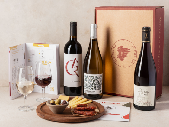 COFFRET SURPRISE 3 VINS ET LIVRET DÉGUSTATION