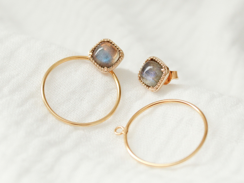 Boucles d'oreilles Labradorite