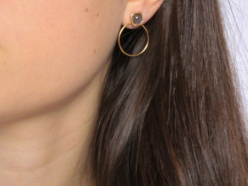 Boucles d'oreilles Labradorite