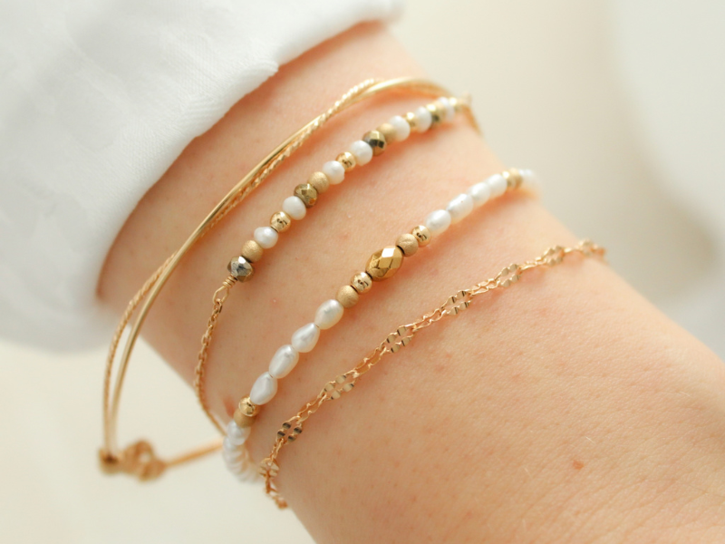 Bracelet perles d'eau douce