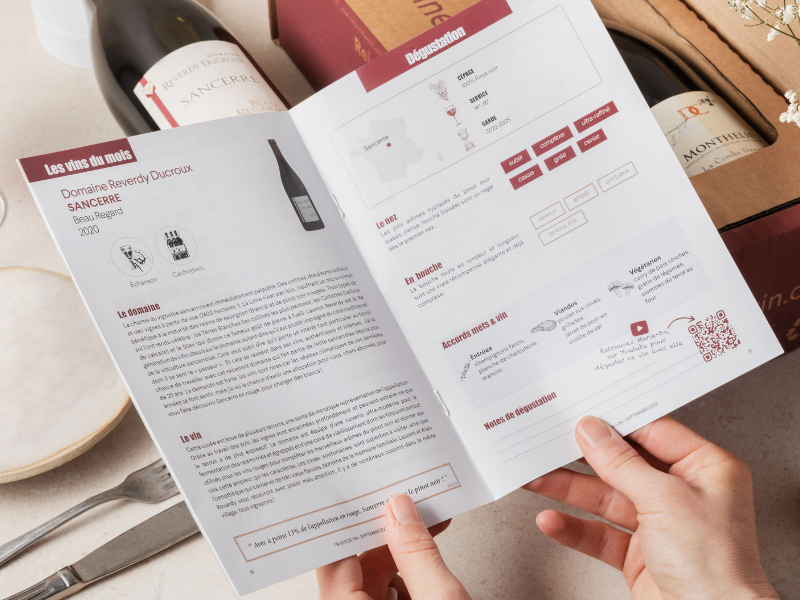 Coffret 3 grands vins et livret de dégustation