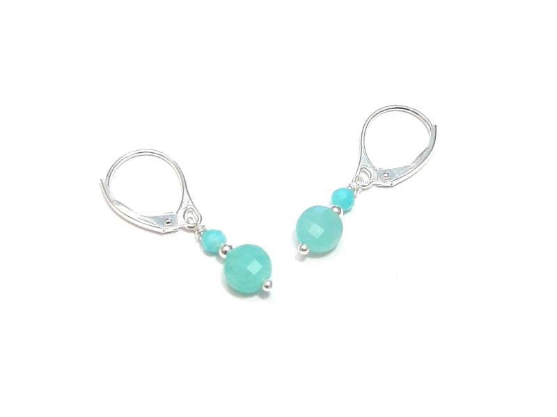 Boucles d’oreilles en argent 925 et pierres naturelles