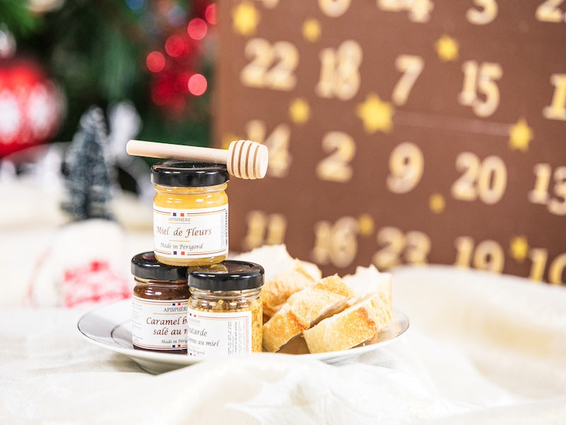 Calendrier de l'Avent miels et produits de la ruche 2024