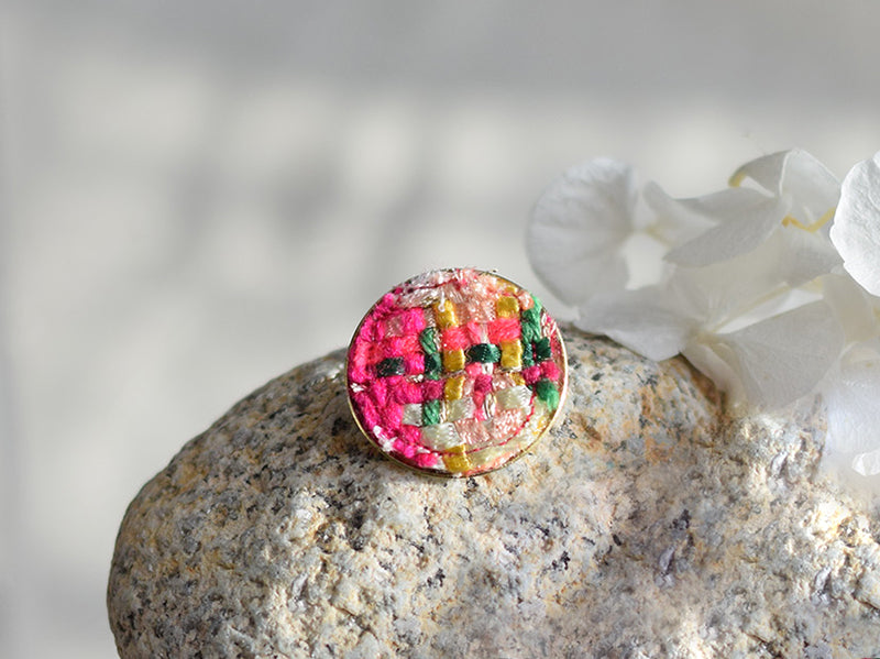 Porte Monnaie et broche Ronde