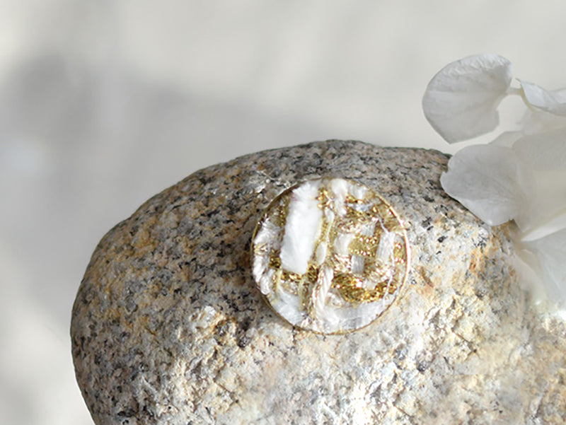 Porte Monnaie et broche Ronde