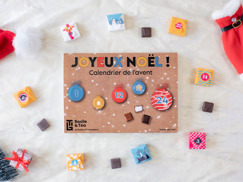 Calendrier de l'Avent Chocolat Joyeux Noël 2025
