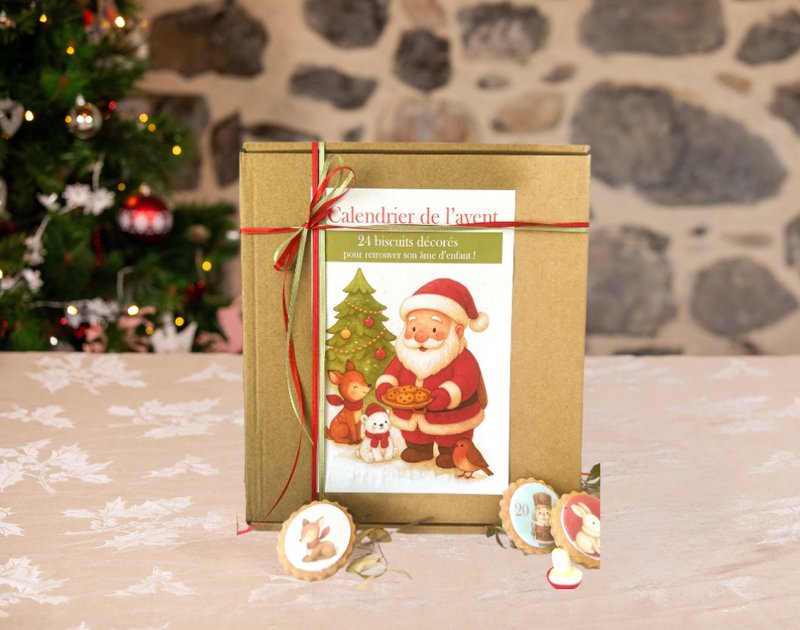 Calendrier de l'Avent 24 Biscuits Décorés 2025