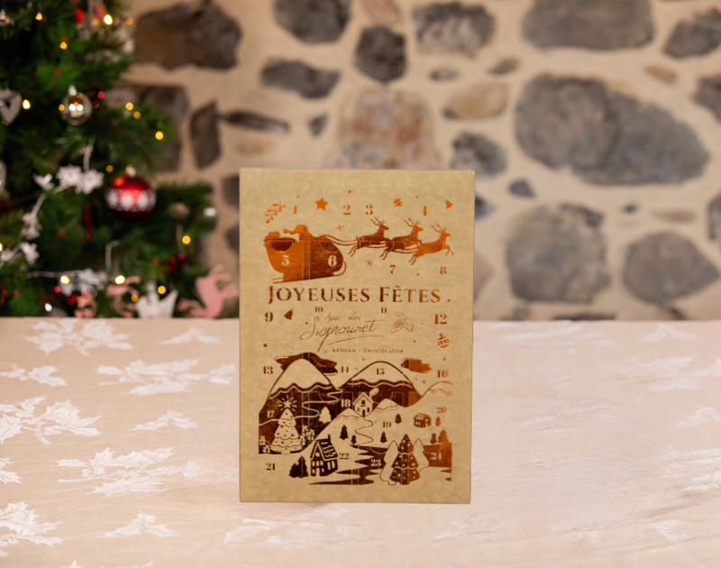 Calendrier de l'avent chocolats artisanaux 2025
