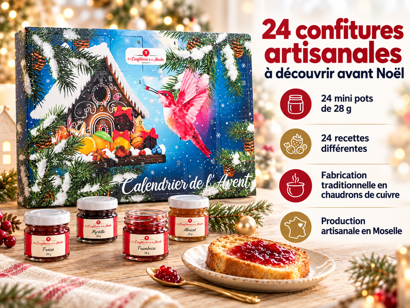 Calendrier de l'Avent Confitures Artisanales 2026