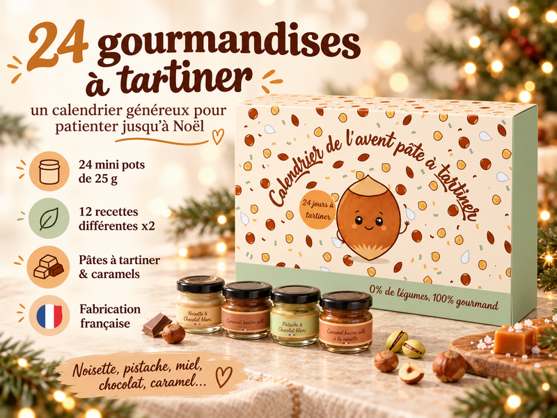 Calendrier de l'Avent Pâte à Tartiner Artisanale 2026
