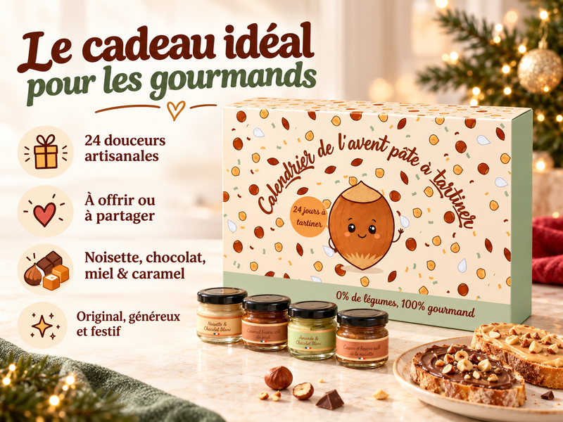 Calendrier de l'Avent Pâte à Tartiner Artisanale 2026