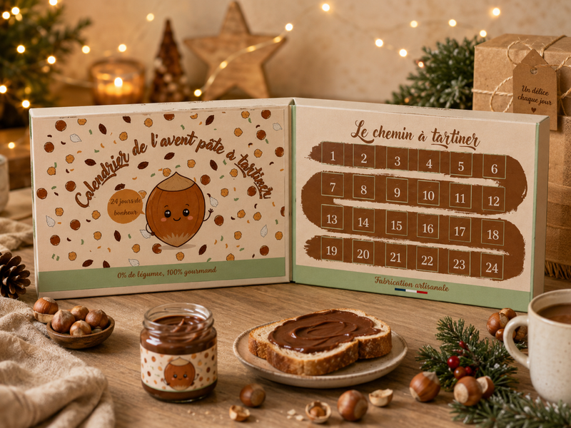 Calendrier de l'Avent Pâte à Tartiner Artisanale 2026