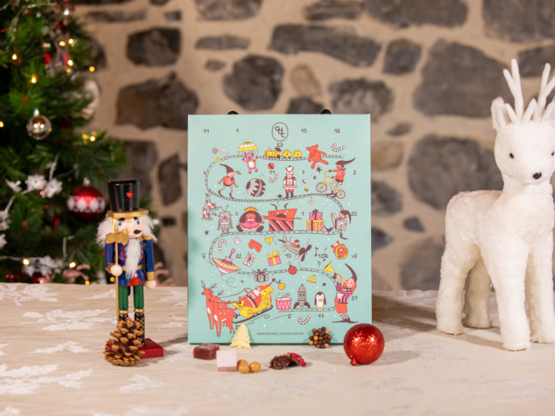 Calendrier de l'Avent douceurs chocolatés de Noël 2024
