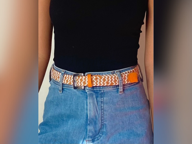 Ceinture tressée pour femme