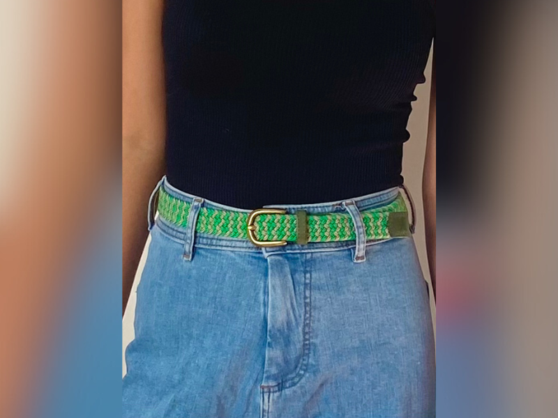 Ceinture tressée pour femme