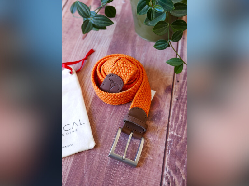 Ceinture tressée pour homme