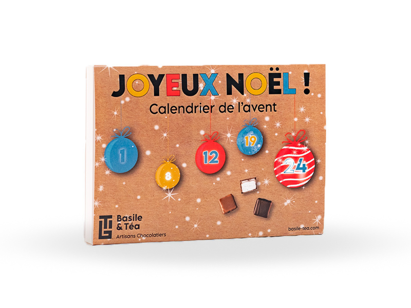 Calendrier de l'Avent Chocolat Joyeux Noël 2026