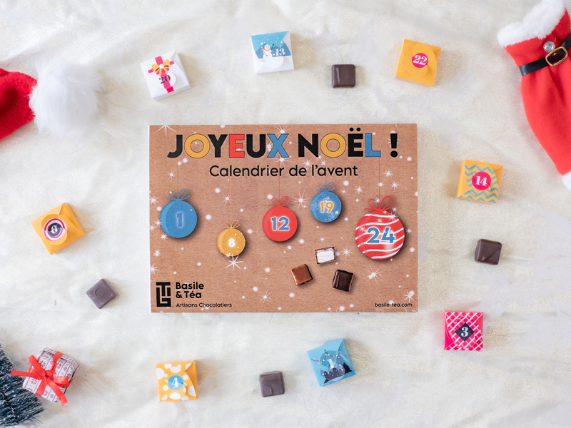 Calendrier de l'Avent Chocolat Joyeux Noël 2026