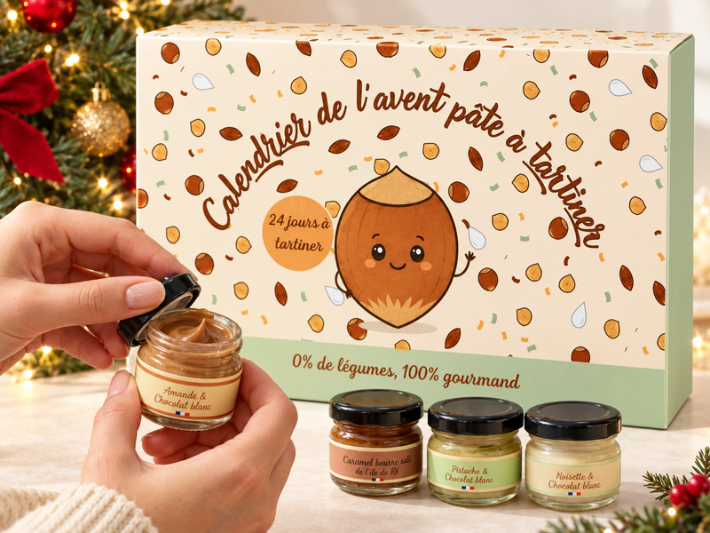 Calendrier de l'Avent Pâte à Tartiner Artisanale 2026