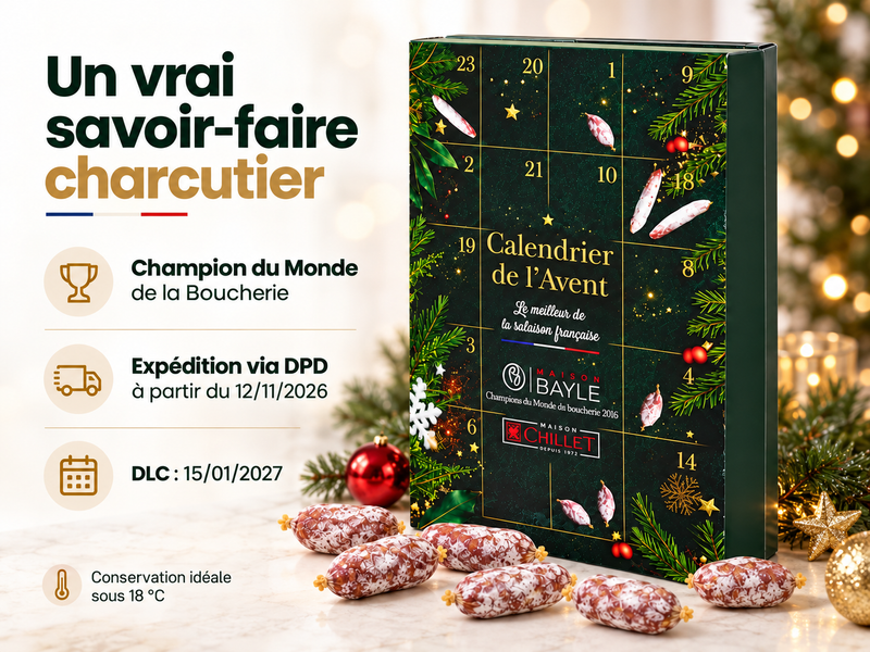 Calendrier de l'Avent Saucissons Artisanaux 2026