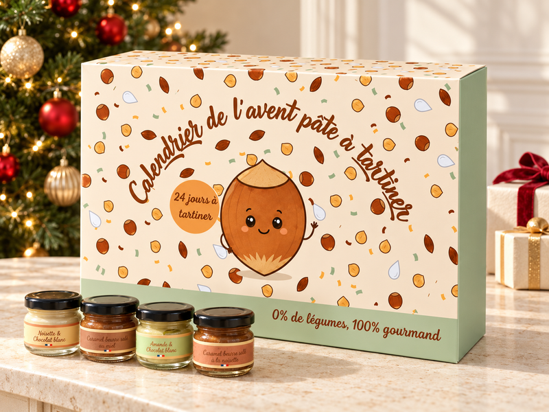 Calendrier de l'Avent Pâte à Tartiner Artisanale 2026