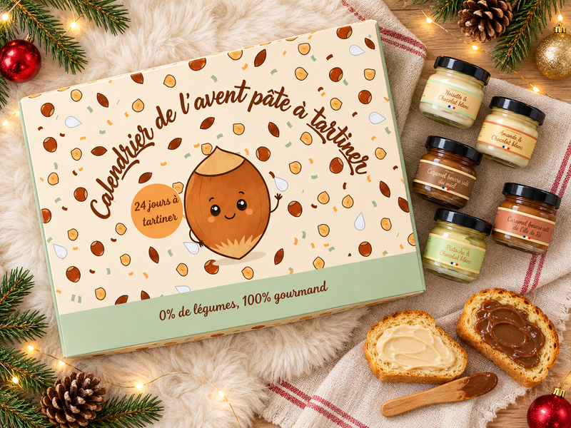 Calendrier de l'Avent Pâte à Tartiner Artisanale 2026