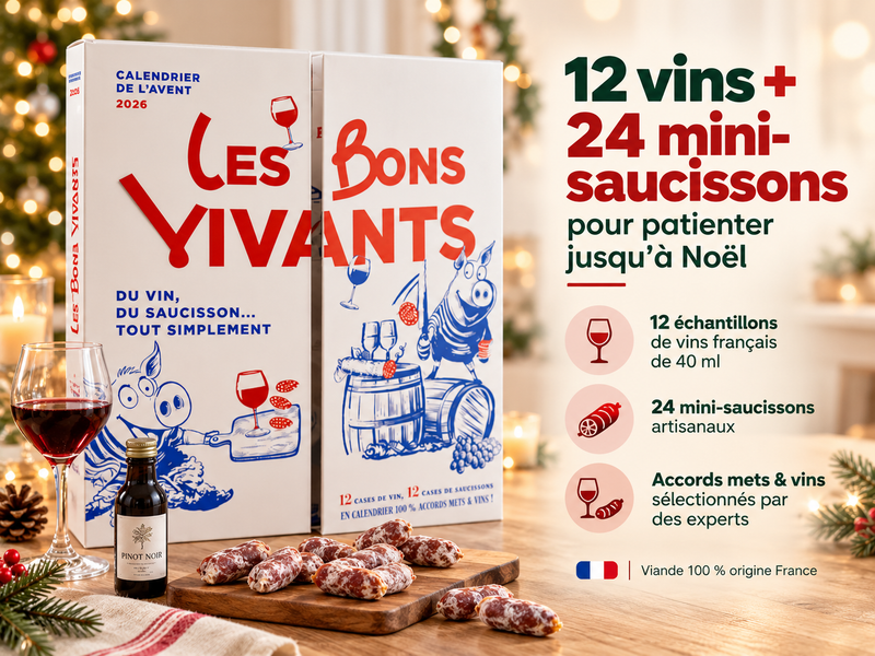 Calendrier de l'Avent Saucisson & Vin 2026
