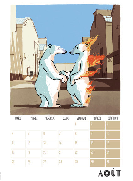 Calendrier illustré 2025 Les albums mythiques