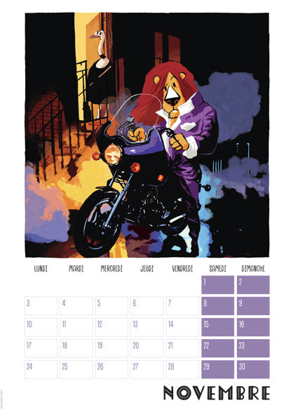 Calendrier illustré 2025 Les albums mythiques