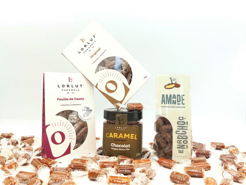 Caramels & Chocolat : Caramels Fondants, Caramel à Tartiner au Chocolat & Noisettes au Gianduja ou Amandes au Chocolat Noir